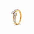 Serendipity Gold and Diamond Bypass Ring,,hi-res 
