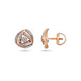 Chic Rose Gold and Diamond Stud Earrings,,hi-res 2
