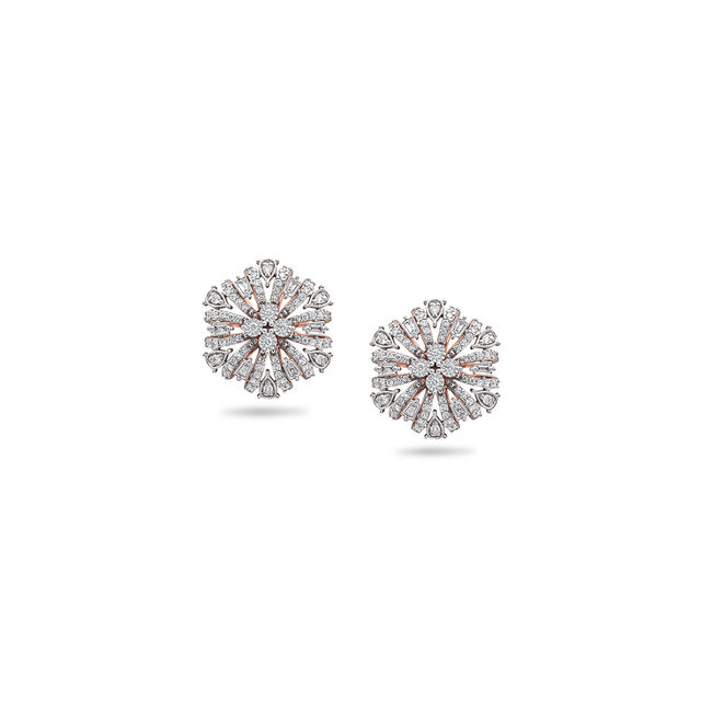 Floral Essence Diamond Studs,,hi-res 