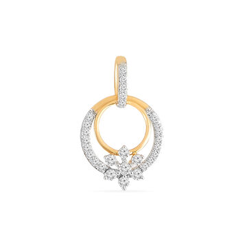 Tanishq 18 KT Linked Bloom Pendantfor Women