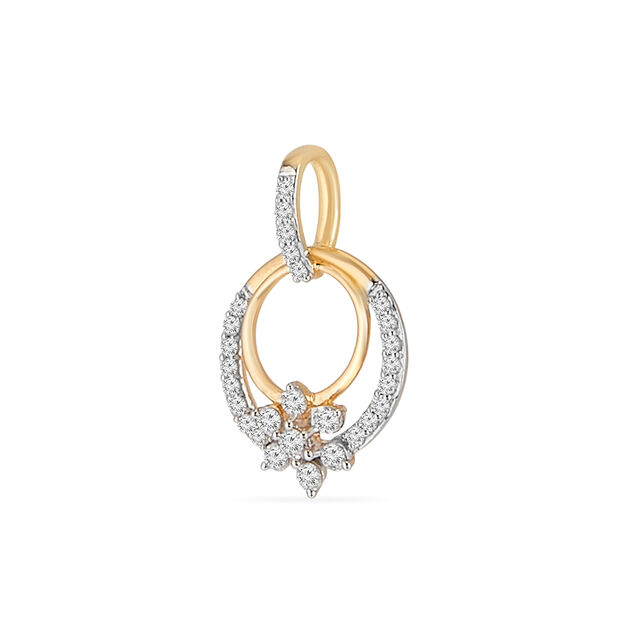 Tanishq 18 KT Linked Bloom Pendantfor Women 4