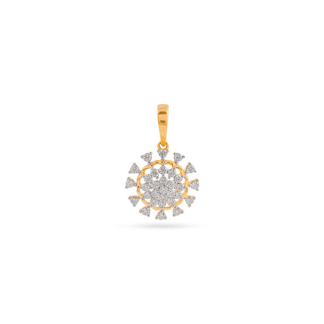 Tanishq 18 KT Diamond Pendant for Women 