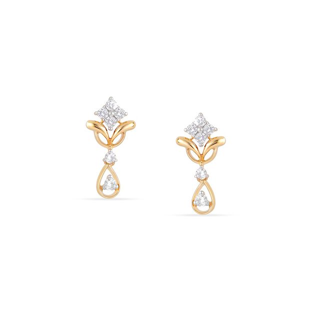 Tanishq 18KT Diamond Earrings 