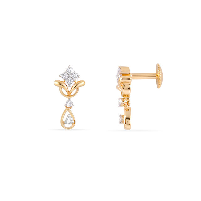 Tanishq 18KT Diamond Earrings 2
