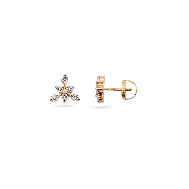 Soft Winter Diamond Snowflake Earrings,,hi-res 2