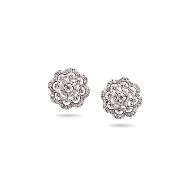 Flourishing Diamond Stud Earrings,,hi-res 