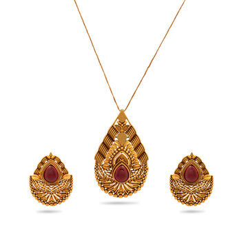 Royal Tapestry Pendant and Earring Set