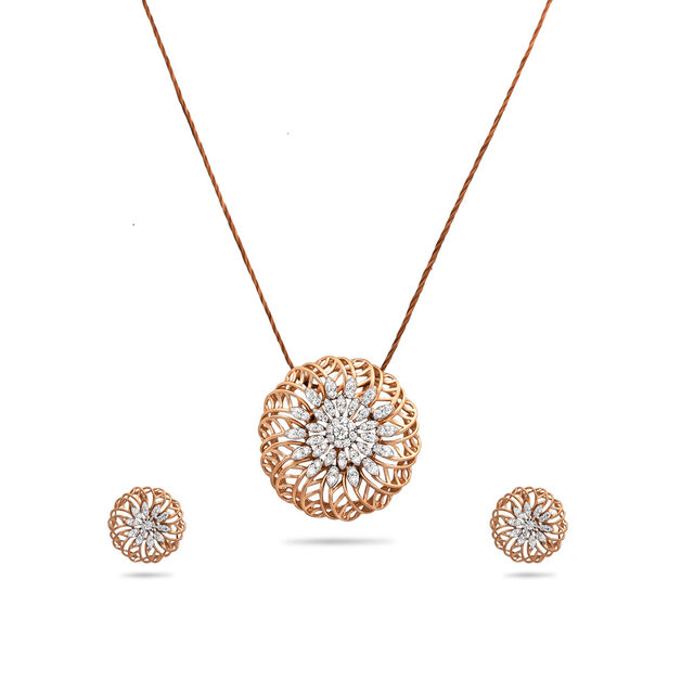 Harmony Radiance Gold Pendant and Earrings Set,,hi-res 