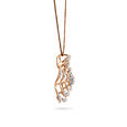 Hypnotic Floral Diamond Pendant and Earring Gold Set,,hi-res 2