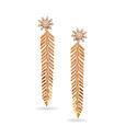 Glamourous Leaf Diamond Earrings,,hi-res 