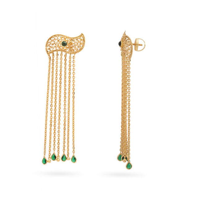 Regal Cascade Green Gemstone Earrings,,hi-res 2