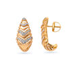 Enchanting 18 Karat Yellow Gold And Diamond Geometric Hoops,,hi-res 2