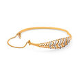 Diamond Whispers Gold Bangle,,hi-res 3