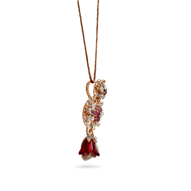 Traditional Elegance Flower Earring and Pendant Set,,hi-res 2