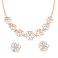 Delicate Floral Necklace Set 