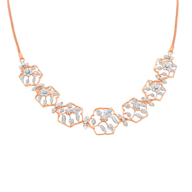 Delicate Floral Necklace Set 2