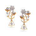 Stunning Flower and Leaf Drop Earrings,,hi-res 