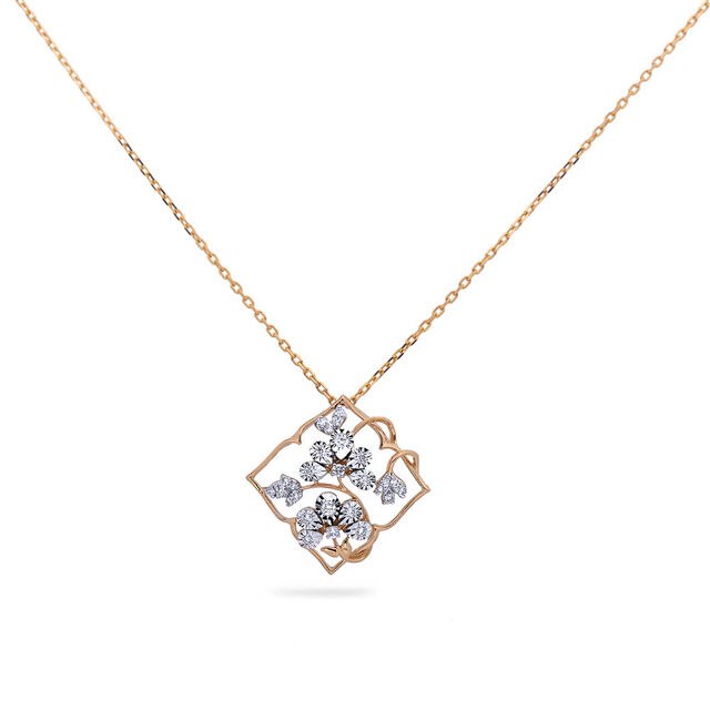 Floral Harmony Diamond Necklace,,hi-res 