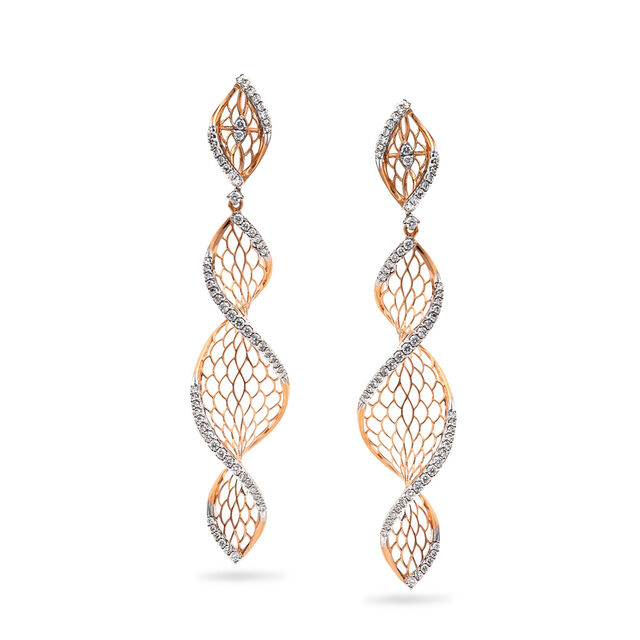 Lustrous Leafy Delight Drop Earrings,,hi-res 