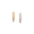 Vertical Diamond Hoop Earrings,,hi-res 