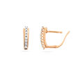 Vertical Diamond Hoop Earrings,,hi-res 3