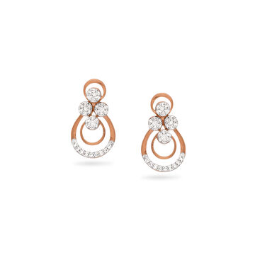 Petite Rosy Diamond Studs