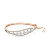 Wavy Cluster Diamond Bangle Bracelet,,hi-res 2