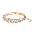 Halo Gold and Diamond Bangle,,hi-res 