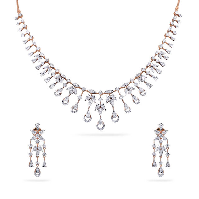 Rose Gold Teardrop Necklace 