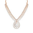 Tanishq 18 Karat Diamond Necklace Set for Women 4