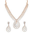 Tanishq 18 Karat Diamond Necklace Set for Women 