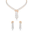 Tanishq 18 Karat Diamond Necklace Set for Women 