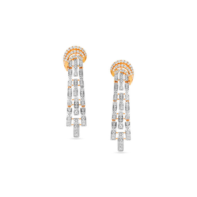 Tanishq 18 Karat Diamond Necklace Set for Women 4