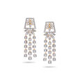 Geometric Chain Diamond Drop Earrings,,hi-res 