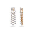 Geometric Chain Diamond Drop Earrings,,hi-res 2