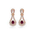 Crimson Elegance Drop Earrings,,hi-res 