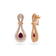 Crimson Elegance Drop Earrings,,hi-res 2