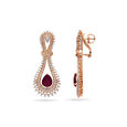 Crimson Elegance Drop Earrings,,hi-res 3