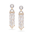 Teardrop Tiered Diamond Drop Earrings,,hi-res 