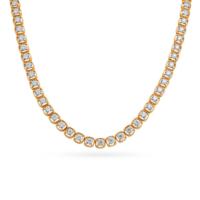 Tanishq 18 Karat Diamond Necklace for Women 2