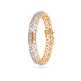Incandescent Interlace Gold and Diamond Bangle,,hi-res 2