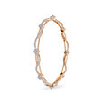 Eternal Blossom Gold and Diamond Bangle,,hi-res 2