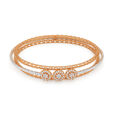 Layered Design Diamond Bangle Bracelet,,hi-res 