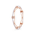 Celestial Sparkle White and Rose Gold Bangle,,hi-res 2