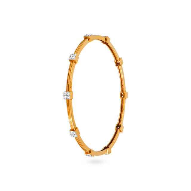 Tanishq 18KT Diamond Bangle for Men 2
