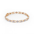 Glamorous Oval-motif Diamond and Gold Bangle,,hi-res 