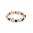 Octagon Green Onyx and Diamond Bangle,,hi-res 
