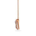 Twisted Bud Diamond and Gold Pendant with Chain,,hi-res 2