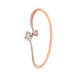Petal Inspired Diamond and Gold Bangle,,hi-res 2