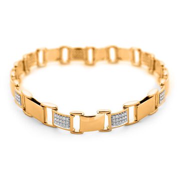 Classic Gold Diamond Cuff